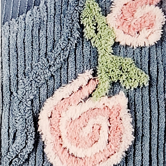 The Vermont Country Store Chenille Blossom Button-Front Bed Jacket Women's (1X) - Picture 6 of 13